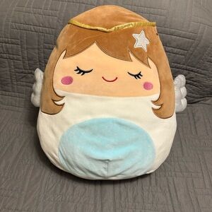 Squishmallow Nicky The Angel 14” Holiday Christmas Girl Kellytoy Plush